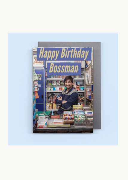 Image of Happy birthday bossman bday card