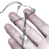 Halberd necklace in sterling silver or gold
