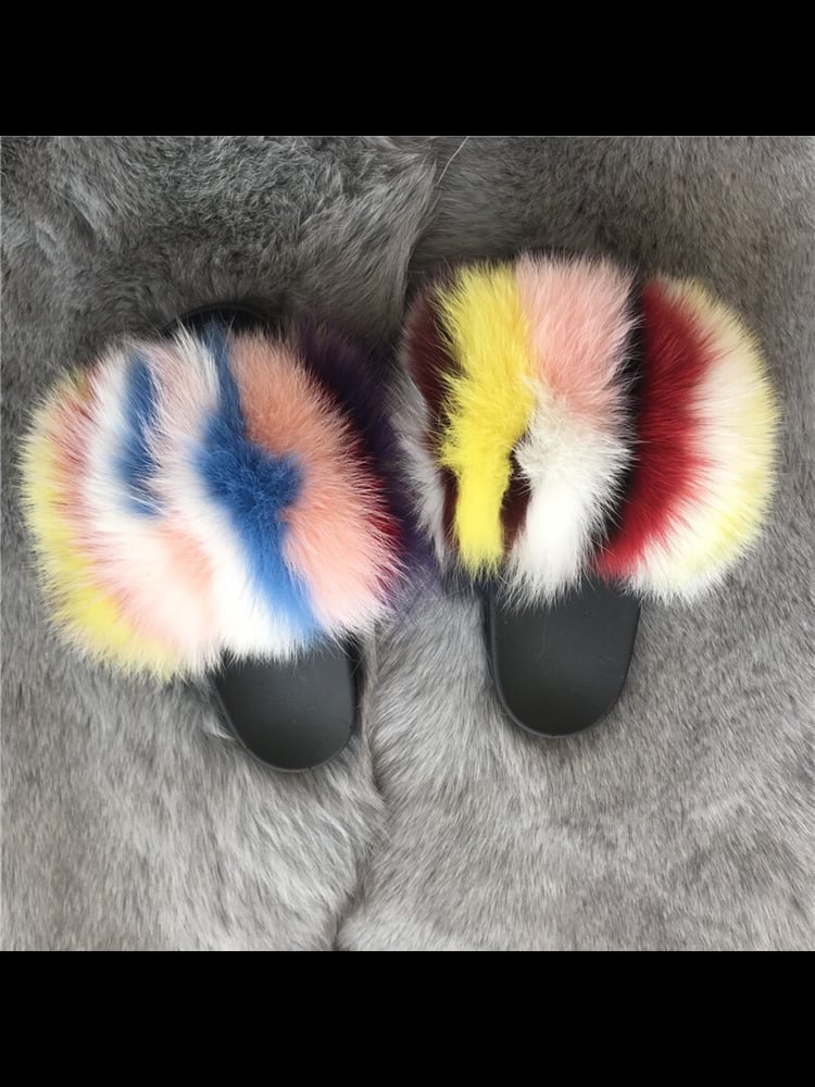 Image of Custom Fur Slides 