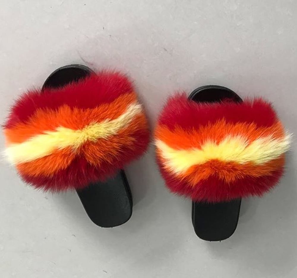 Image of Custom Fur Slides 