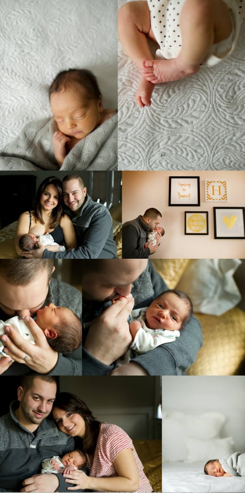 Image of in-home newborn session - starting at $450