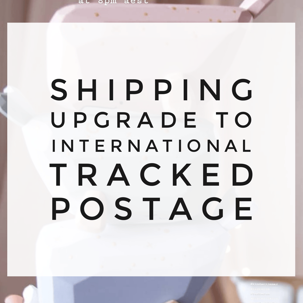 Image of International tracked shipping upgrade
