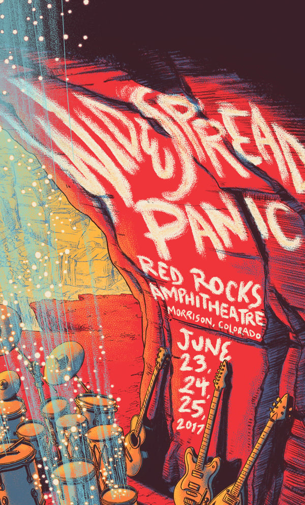 Widespread Panic Red Rocks 2017 James Flames Prints Posters And Illustration