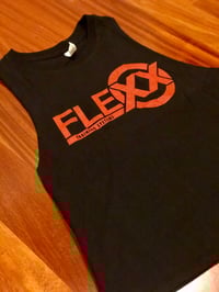 Women's Black/Red Racerback Crop Tank