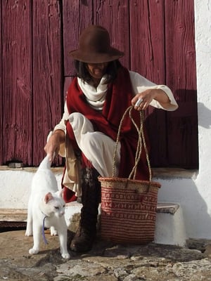 Image of straw basket bag