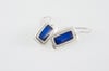 Rectangle Earrings-blue