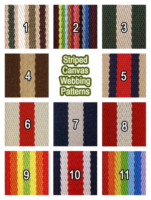 Image of Clearance Sale - Cotton & Nylon Straps - 1/2 to 2 inch Wide - Your Choice - Limited Inventory