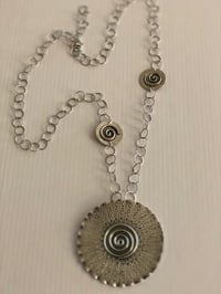Image 2 of Indian  silver pendant necklace