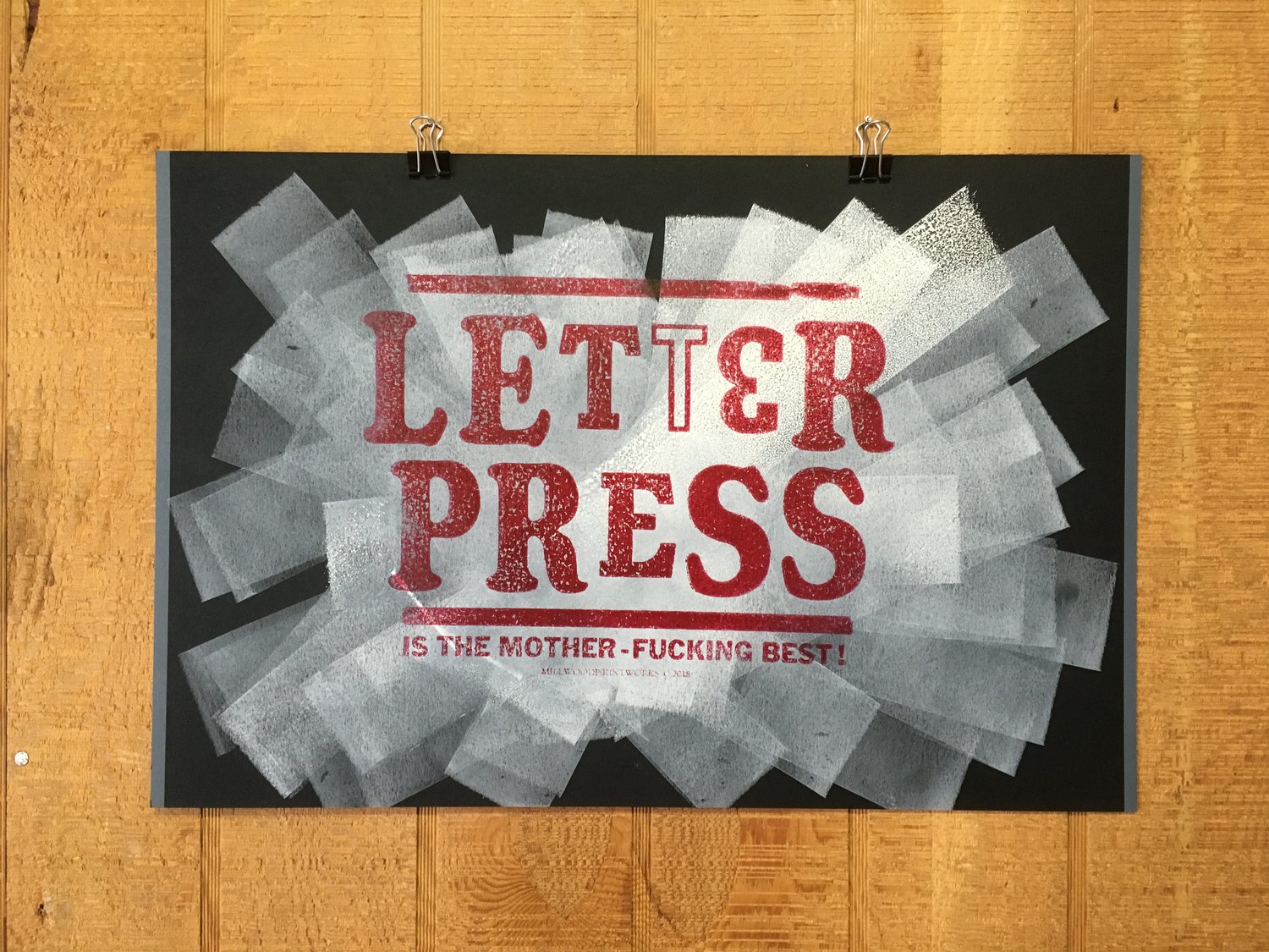 Image of "Letterpress is the Mother-Fucking Best!" Poster