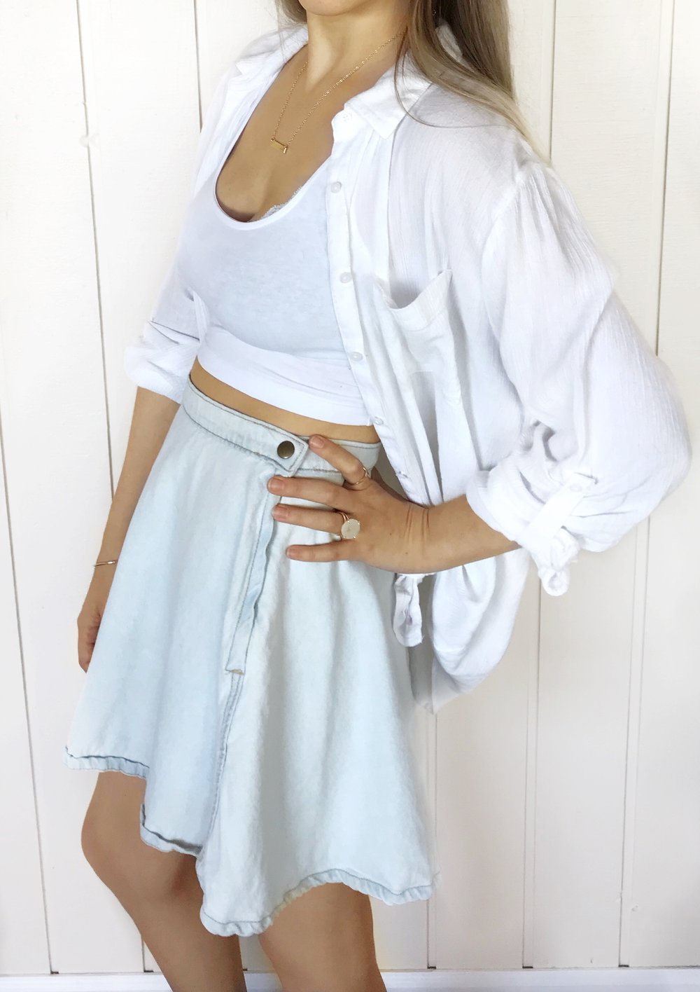 Image of American Apparel Denim Skirt