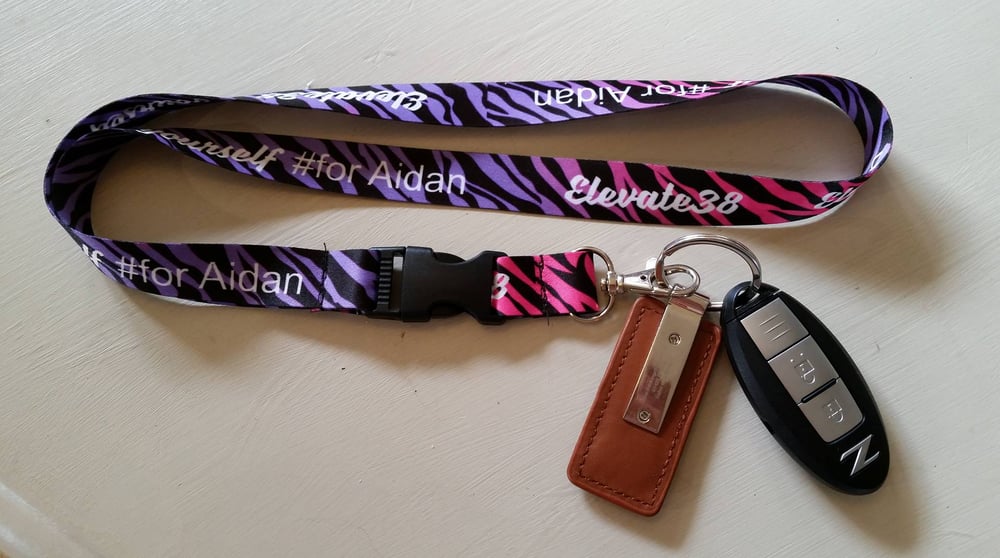 Image of Lanyard - Elevate38   Elevate yourself #for Aidan  