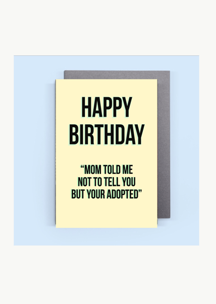 Image of Happy Birthday (your adopted) bday card