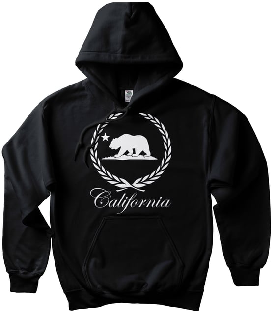 Image of Men's California Bear Hoodie Black