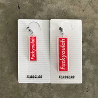 Image 1 of Fuckyoulah acrylic keychain