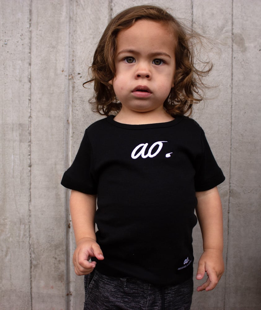Image of INFANTS STAPLE TEE - BLACK/WHITE