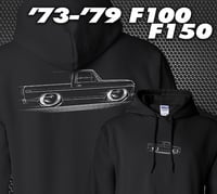 Image 2 of '73-'79 Ford F100 Truck T-Shirts Hoodies Banners