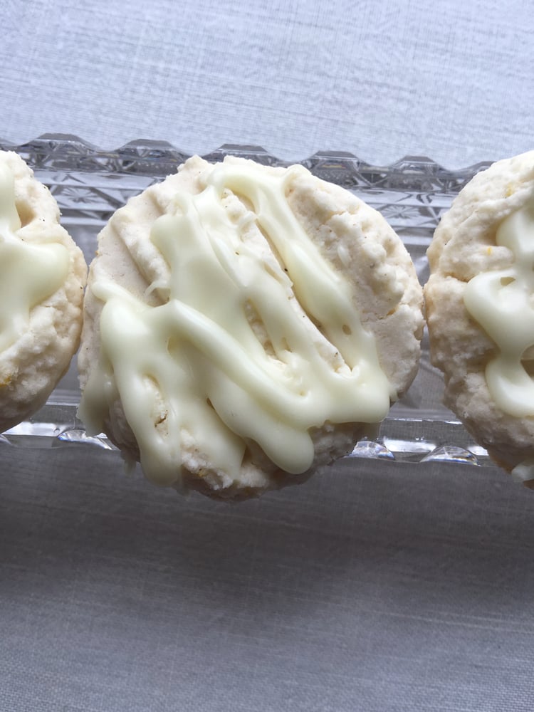 Image of GLUTEN FREE - Lime Cookies with a Lime Drizzle - TWO DOZEN