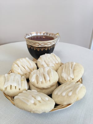 Image of GLUTEN FREE - Lime Cookies with a Lime Drizzle - TWO DOZEN