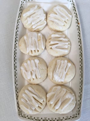 Image of GLUTEN FREE - Lime Cookies with a Lime Drizzle - TWO DOZEN