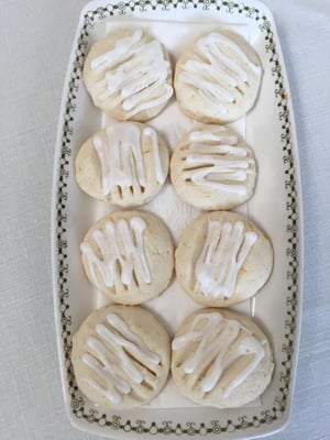 Image of GLUTEN FREE Lemon Cookies with a Lemon Drizzle TWO DOZEN