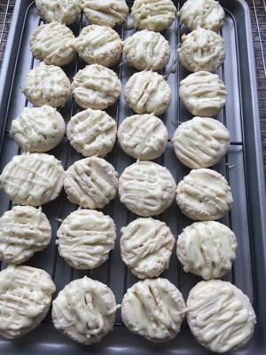 Image of GLUTEN FREE Lemon Cookies with a Lemon Drizzle TWO DOZEN