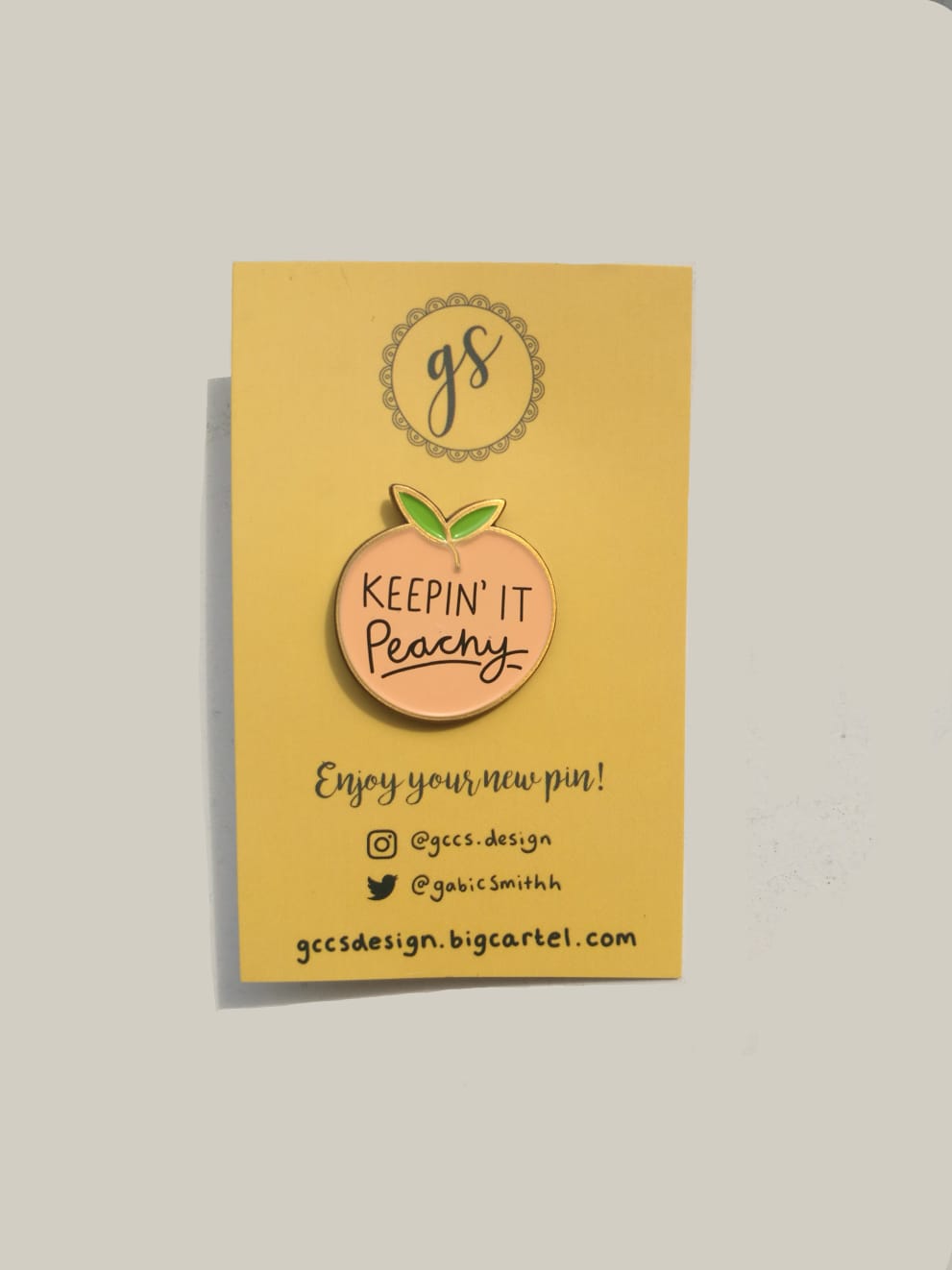 Image of Keepin' it Peachy Enamel Pin