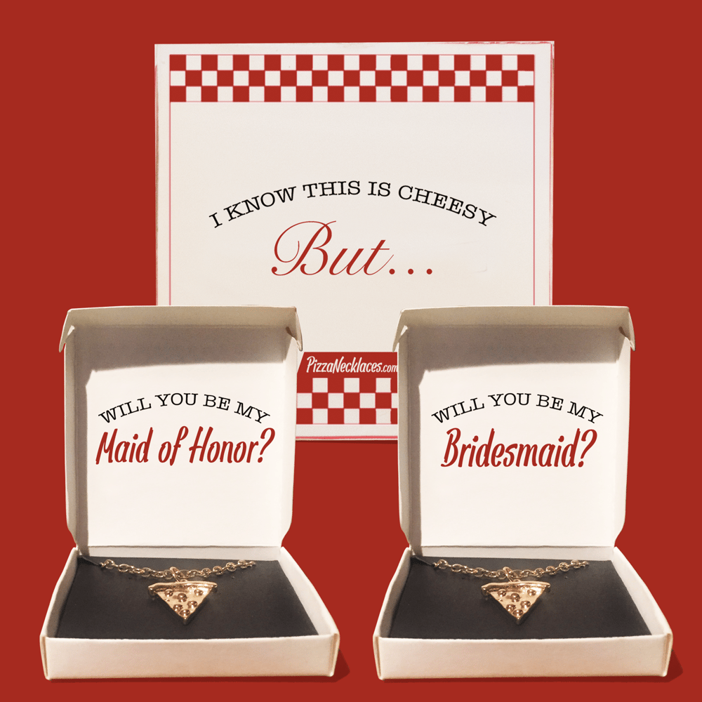 Image of Bridesmaid Proposal Gift - Pizza Necklace
