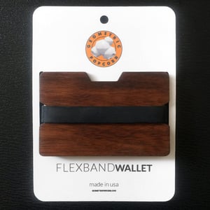 Image of Flexband Wooden Wallet Credit Card Holder