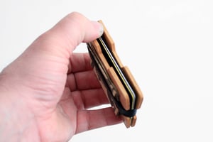 Image of Flexband Wooden Wallet Credit Card Holder