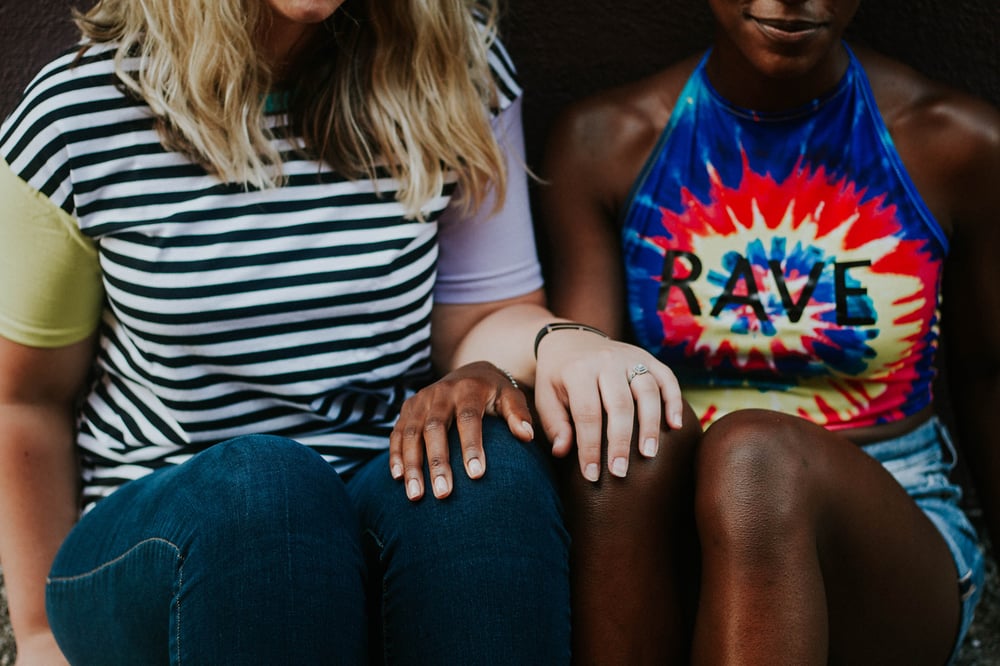 Image of Striped Color Block T-Shirt