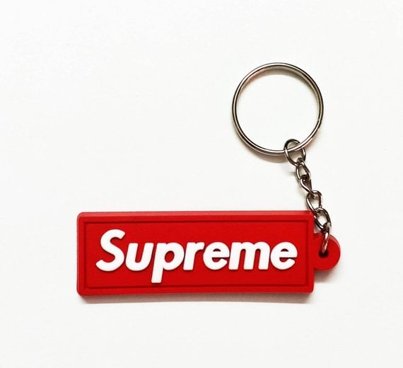 Supreme clearance rubber keychain