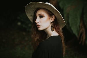 Image of CHRYSALIS DROP EARRINGS - Black Dawn