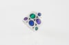 Colorful Statement Ring-circles 