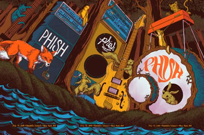 Image of Phish - Randall's Island 2014 - Triptych