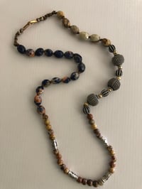 Image 1 of Old world jasper & lapis necklace