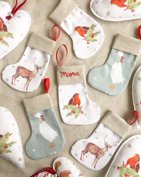 Image of Assorted Mini Christmas Stockings