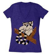 Image of Lemurs Tee - Womens Fitted VNeck