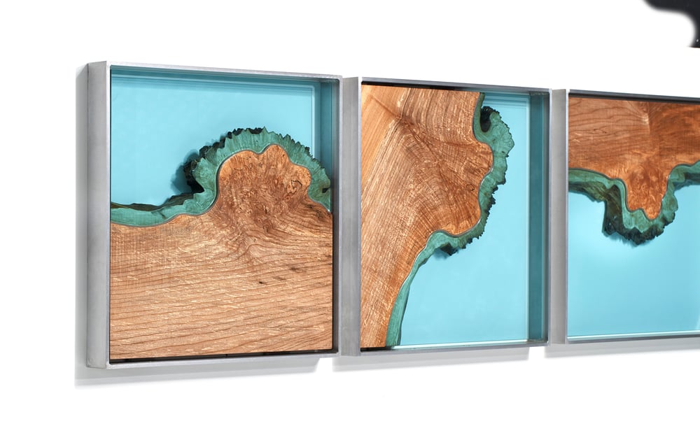 Image of aerial series triptych