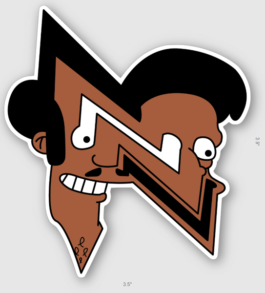 Image of Apu - Warped Sticker