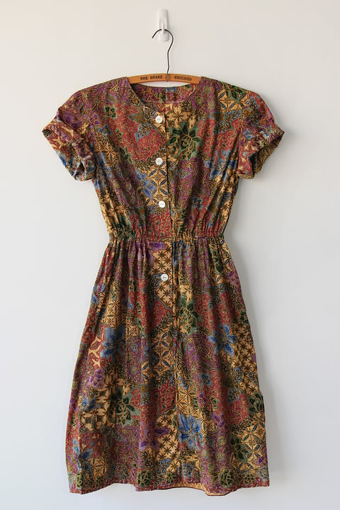 Image of SOLD Batik Print Dress