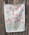 Sunset Kangaroo Paw Linen Tea Towel