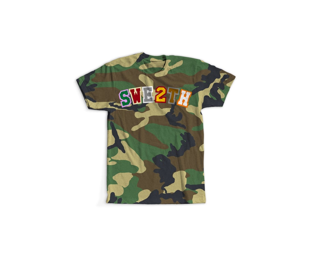 Image of Now Later Player Tee Woodland Camo