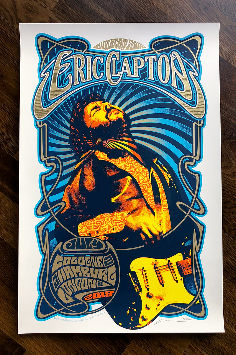 Pobiak Poster Shop — Eric Clapton European Tour 2018 ...