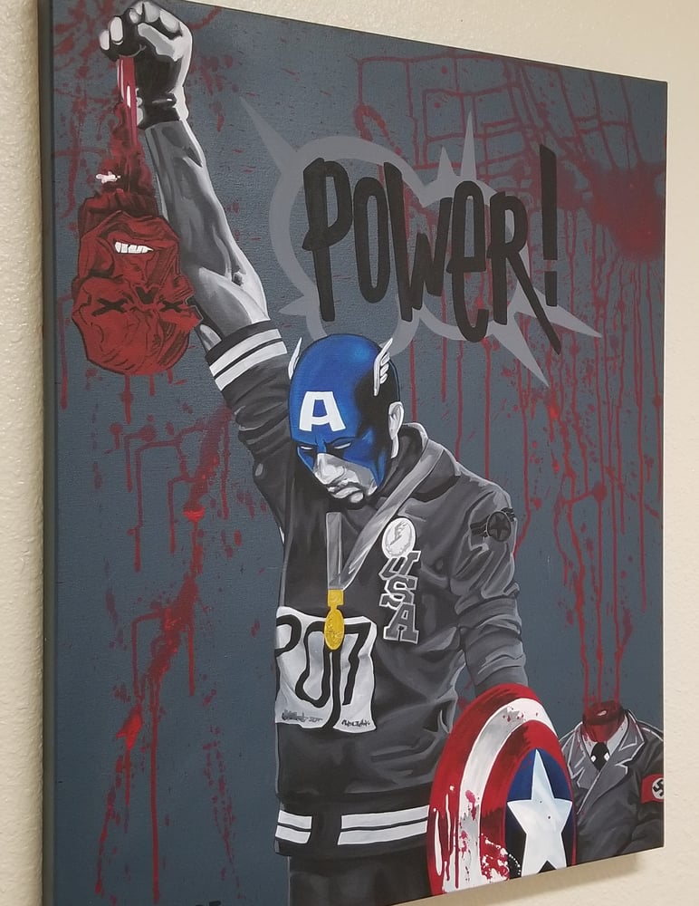 Image of "Capt. America" print