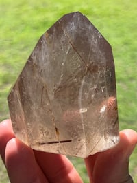 Image 1 of Smoky Quartz With Red, Gold, Silver & Copper Rutile Generator #2532