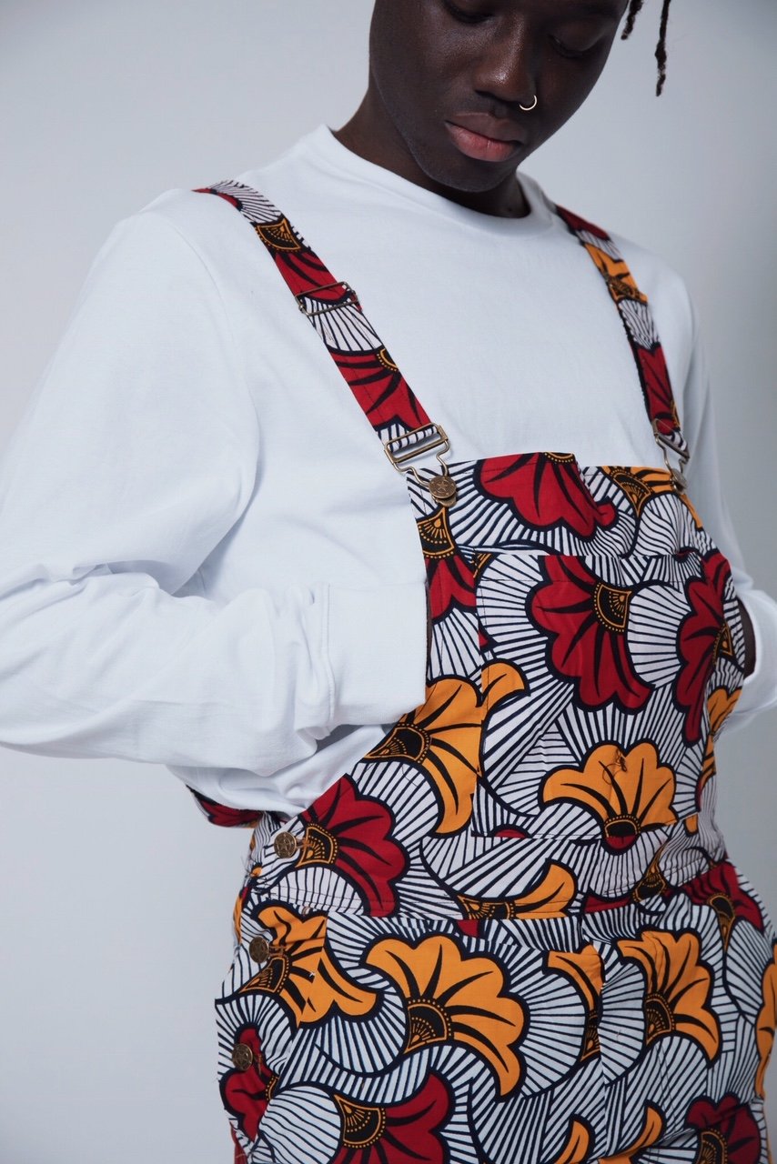 Image of African Rose Dungarees