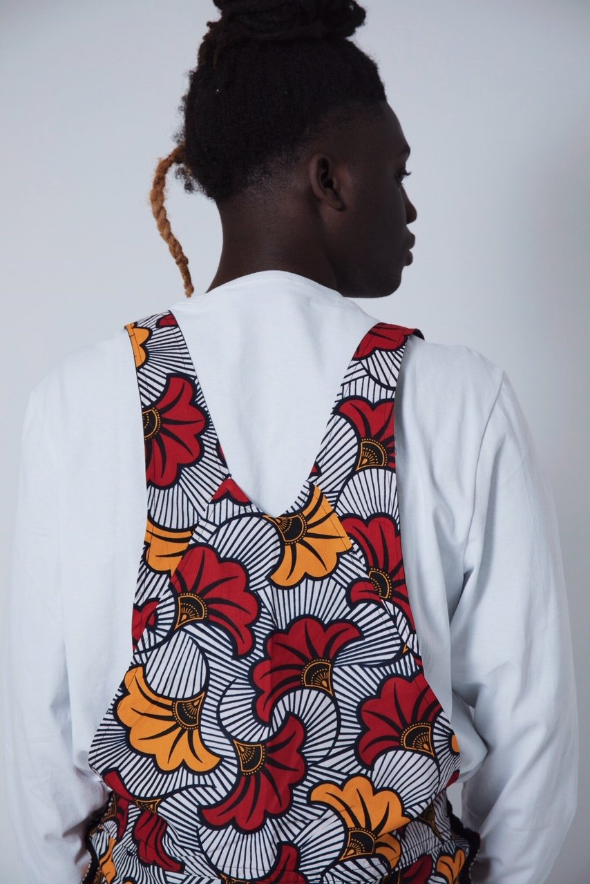 Image of African Rose Dungarees