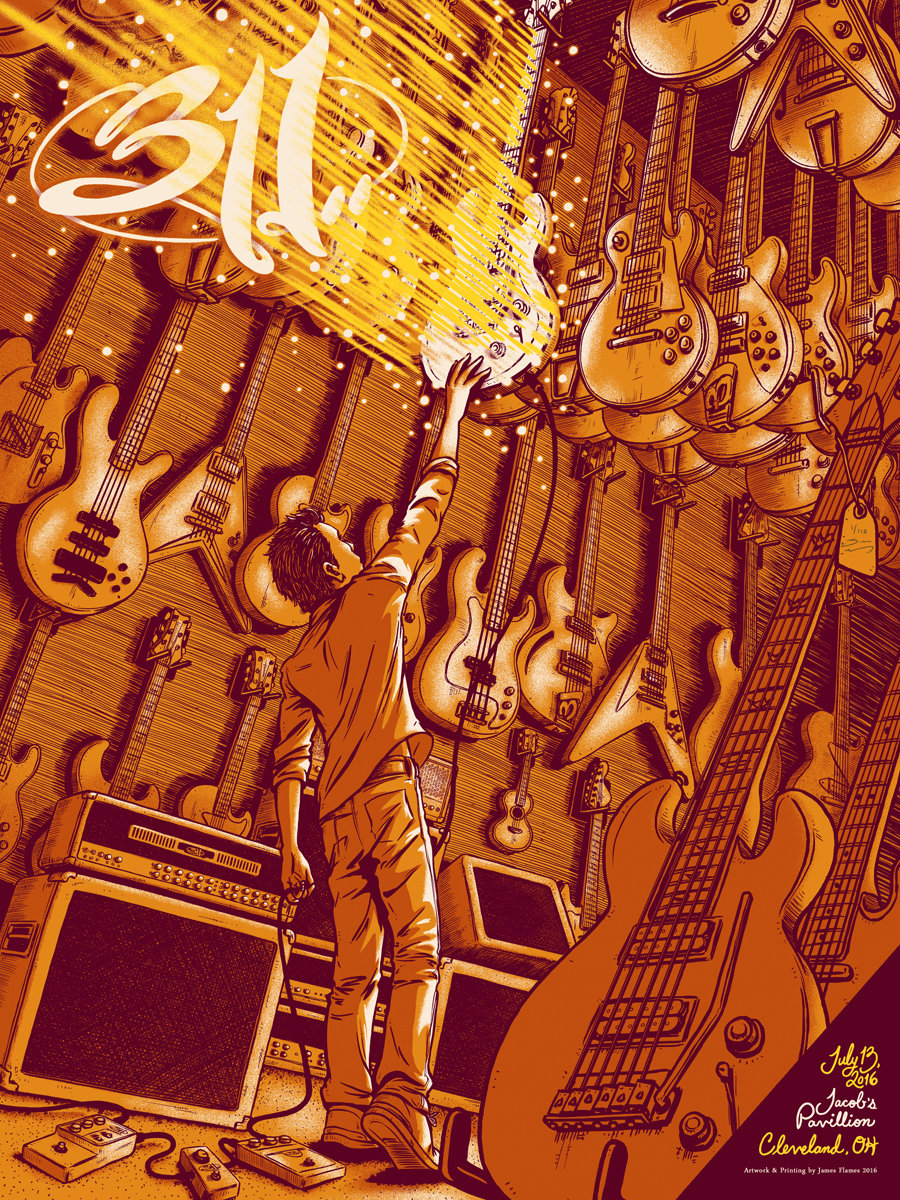 311 - Cleveland, OH 2016 | JAMES FLAMES - Prints, Posters