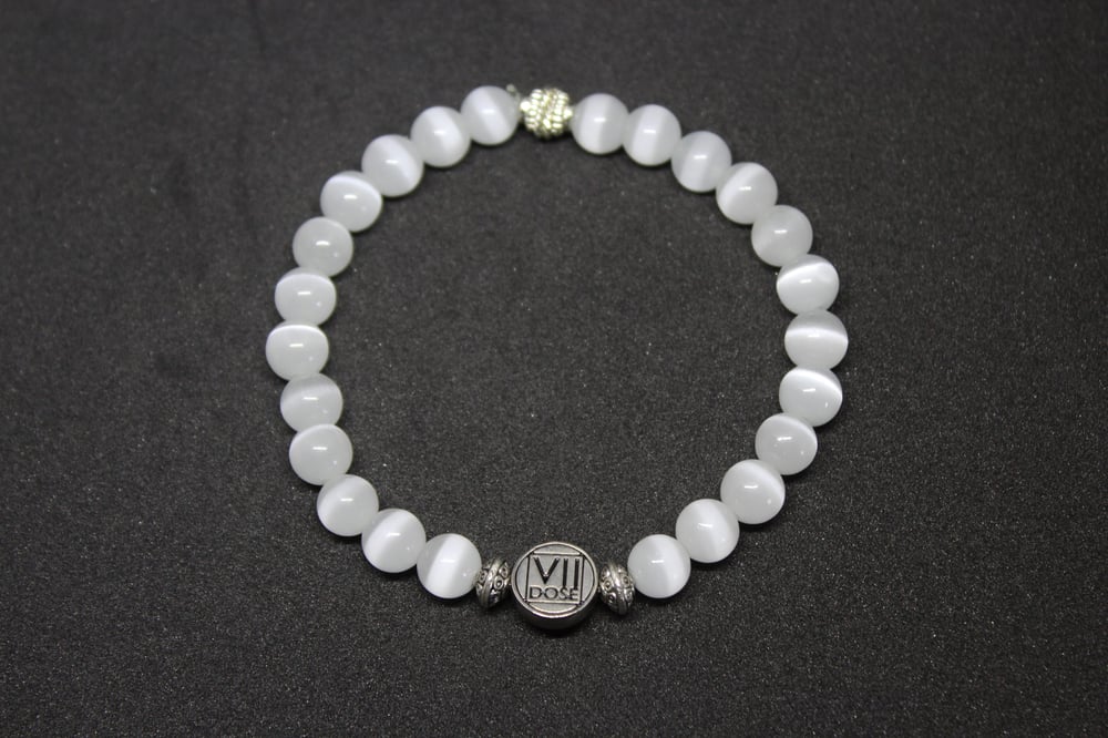 Image of "Infinity" Energy Jem Bracelet (White) - VII DOSE X KuvLi