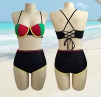 Rasta Highwaisted Bikini